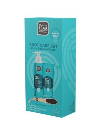 Pharmalead Foot Care Set Κρέμα Ποδιών για Σκασμένο Δέρμα 75ml & Ποδόλουτρο 150ml & Ξύλινη Ράσπα Ποδιών 1τμχ
