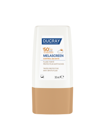 Ducray Melascreen Λεπτόρρευστη αντηλιακή κρέμα κατά των κηλίδων SPF50+ με χρώμα 30ml