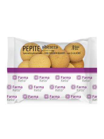 FARMAKETO PEPITE ΜΠΙΣΚΟΤΆΚΙΑ ΜΕ ΠΡΩΤΕΐΝΗ - ALBICOCCA (ΒΕΡΎΚΟΚΟ) 50GR