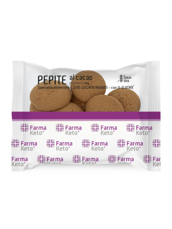 FARMAKETO PEPITE ΜΠΙΣΚΟΤΆΚΙΑ ΜΕ ΠΡΩΤΕΐΝΗ - CACAO (ΚΑΚΆΟ) 50GR