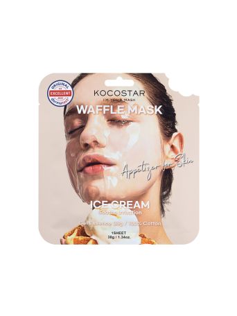 KOCOSTAR WAFFLE FACE MASK ICE CREAM 1PC