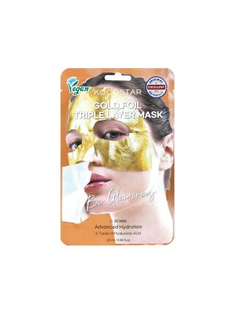 KOCOSTAR PREMIUM GOLD FOIL TRIPLE LAYER MASK 1PC