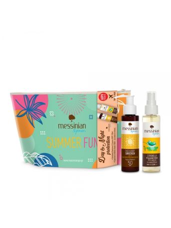 Messinian Spa Summer Fun Day & Night Protection Face & Body Sunscreen SPF50 100ml + Citronella Lavender Lotion 100ml