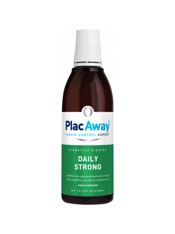 PlacAway Daily Strong Στοματικό Διάλυμα κατά της Πλάκας, της Τερηδόνας, της Ουλίτιδας & της Περιοδοντίτιδας 500ml