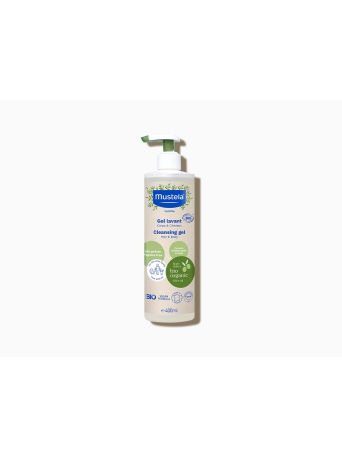 MUSTELA ORGANIC CLEANSING GEL WITH OLIVE OIL AND ALOE 400ML