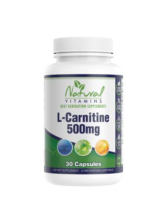 NATURAL VITAMINS L-CARNITINE 500MG 30CAPS