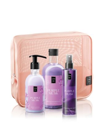 LAVISH CARE BODYCARE SET PURPLE MUSK 3TMX