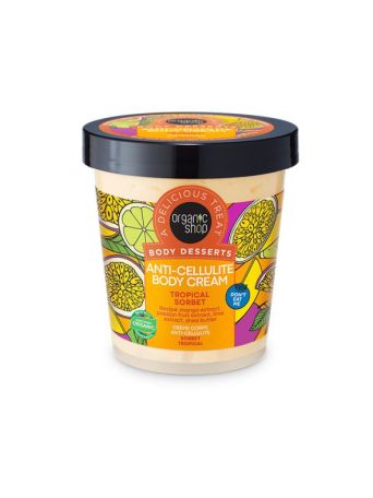 Organic Shop Body Desserts Tropical Sorbet, Κρέμα Σώματος Κατά της Κυτταρίτιδας 450ml