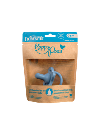 Dr. Brown's Happy Paci Σιλικόνης Blue 0m+ 1τμχ