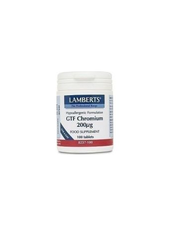LAMBERTS GTF CHROMIUM 200MCG 100TABS