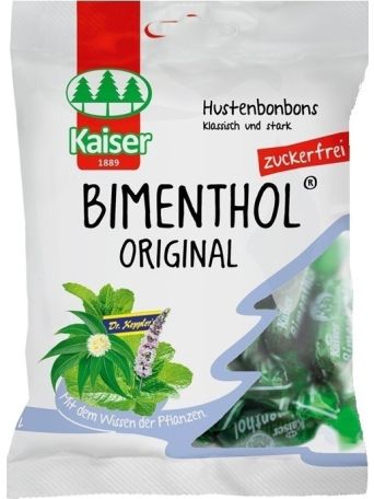 Kaiser 1889 Bimenthol - Μέντα & Ευκάλυπτος Καραμέλες για το Βήχα & τον Ερεθισμένο Λαιμό 75gr