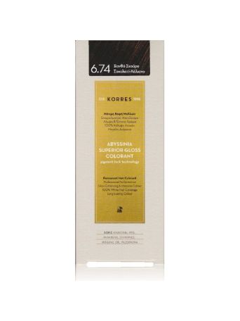 Korres Abyssinia Superior Gloss Colorant 6.74 Ξανθό Σκούρο Σοκολατί-Χάλκινο 50ml