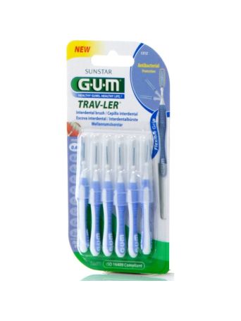 GUM Trav-ler Μεσοδόντια Βουρτσάκια 0.6mm Μπλε 6τμχ