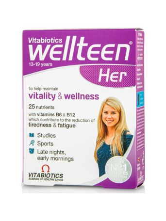 Vitabiotics Wellteen Her 30 ταμπλέτες - Πολυβιταμίνες Για Έφηβες 13-19 Ετών