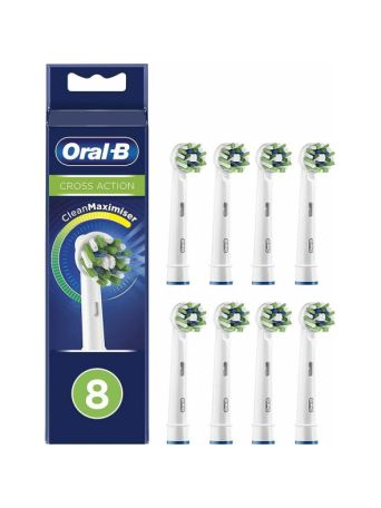 Oral-B Cross Action CleanMaximizer XXL Pack Ανταλλακτικές Κεφαλές για Ηλεκτρική Οδοντόβουρτσα 8τμχ