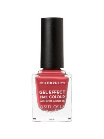 Korres Gel Effect Gloss Βερνίκι Νυχιών Μακράς Διαρκείας Moonstone Rose 11ml
