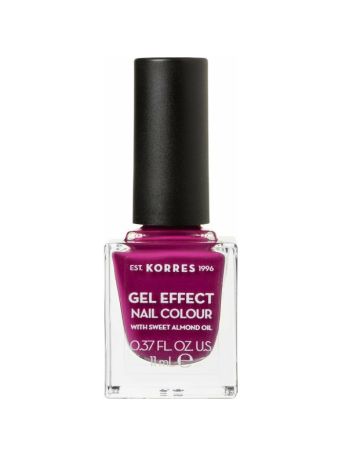 Korres Gel Effect Gloss Βερνίκι Νυχιών Μακράς Διαρκείας Μωβ 72 Cherry Brandy Rose 11ml