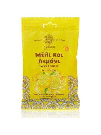 Garden Καραμέλες για το Λαιμό Μέλι & Λεμόνι 60gr