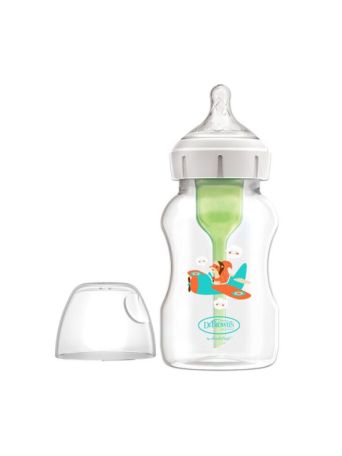 Dr. Brown's Πλαστικό Μπιμπερό Options+ Κατά των Κολικών με Θηλή Σιλικόνης 330ml για 3+ μηνών Σκίουρος