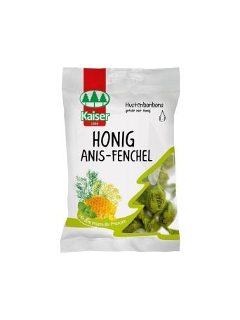 Kaiser 1889 Honig Anis-Fenchel Καραμέλες με Μέλι, Γλυκάνισο & Μάραθο 90gr