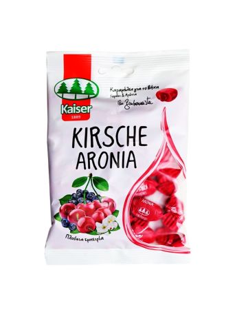 Kaiser 1889 Kirsche Aronia Καραμέλες με Κεράσι & Αρώνια χωρίς Γλουτένη Κεράσι 90gr