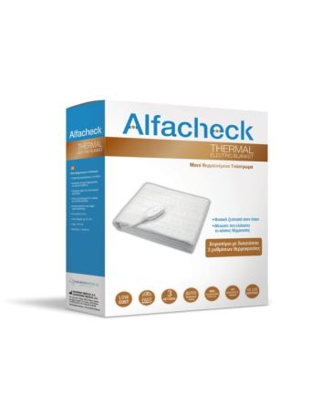 Alfacheck Thermal Μονό Ηλεκτρικό Υπόστρωμα Πλενόμενο Λευκό 60W 80x150εκ.