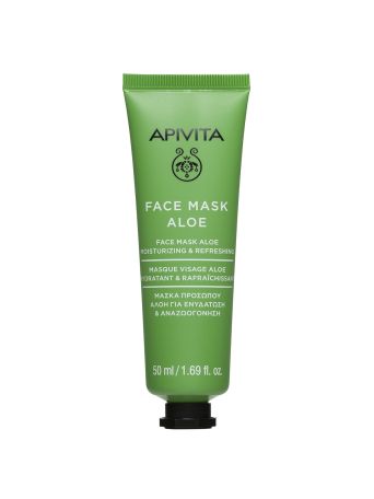 Apivita Face Mask With Aloe Μάσκα Ενυδάτωσης Με Αλόη 50ml