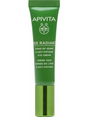 APIVITA BEE RADIANT SIGNS OF AGING+ANTIFATIGUE EYE CREAM WHITE PEONY AND PROPOLIS 15ML