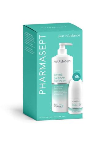 Pharmasept Promo Derma Balance Cleansing Gel 500ml & Deo Roll-On 50ml με Έκπτωση 50% στο 2ο Προϊόν