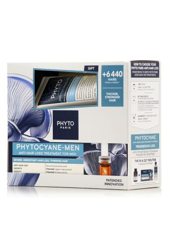 Phyto Promo Phytocyane-Men Hair Loss For Men Αγωγή Κατά Της Έντονης Ανδρικής Τριχόπτωσης 12x3.5ml & Δώρο Anti-Hair Loss Shampoo For Men Σαμπούαν Κατά Της Αντρικής Τριχόπτωσης 100ml