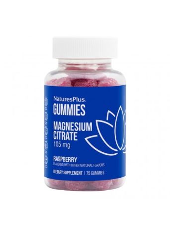 Nature's Plus Magnesium Citrate 105mg, Συμπλήρωμα Διατροφής 75gummies
