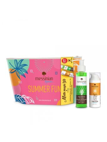 Messinian Spa Summer Fun Gift Set Face Sunscreen SPF30 50ml & Aloe Vera Gel 100ml
