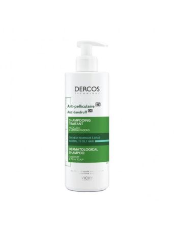 Vichy Dercos Anti - Dandruff Shampoo Normal-Oily Hair Pump 390ml