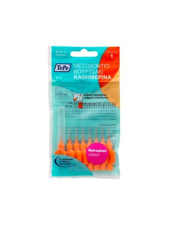 TEPE ΜΕΣΟΔΟΝΤΙΑ 0.45MM ΠΟΡΤΟΚΑΛΙ XXX-FINE 8ΤΕΜ