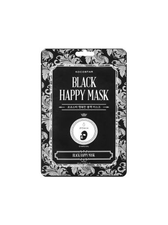 KOCOSTAR BLACK HAPPY MASK 1PC