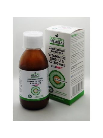 DOCTORS FORMULA VIT D3 2500IU & K2 200mcg 150ml.