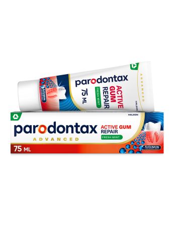 Parodontax Active Gum Repair Fresh Mint, Οδοντόκρεμα για την Aποκατάσταση των Ούλων που Aιμορραγούν από την 1η Εβδομάδα, 75ml