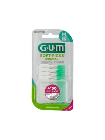 GUM Soft-Picks Original Μεσοδόντιες Οδοντογλυφίδες Regular Πράσινες 50τμχ
