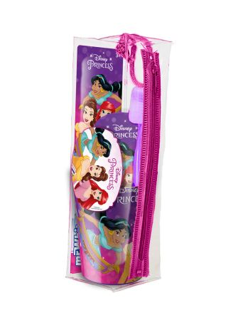 INOPLUS DISNEY PRINCESS POUTCH SET (TOOTHBRUSH + TOOTHPASTE AND BEAKER)