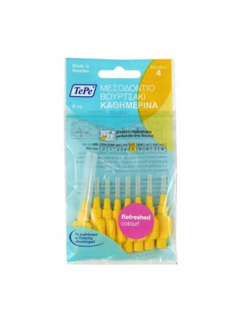 TEPE ΜΕΣΟΔΟΝΤΙΑ 0.70MM ΚΙΤΡΙΝΟ FINE 8ΤΕΜ