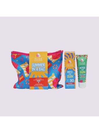 ALOE COLORS INTO THE SUN COSMETIC BAG SPF 30 TINTED (BLUE)
