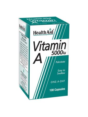 HEALTH AID VIT. A 5000IU 100CAPS